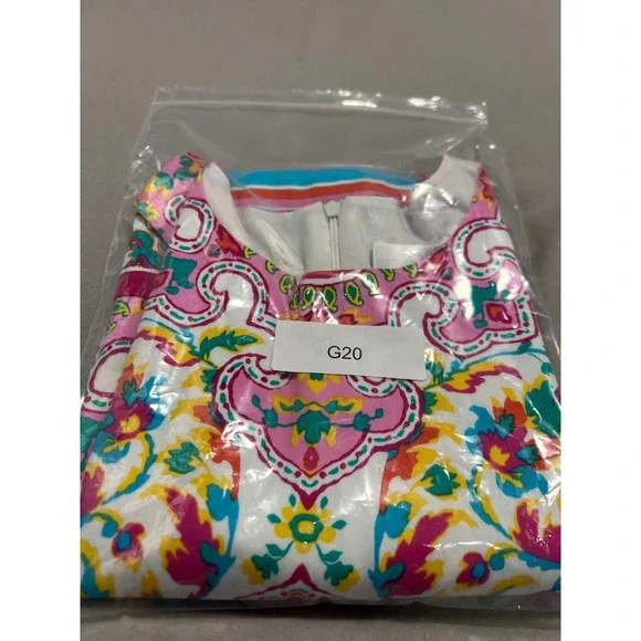 London Times Sleeveless Colorful Pink Mandala Paisley‎ Print Sheath Boho Dress 8 - Picture 7 of 8